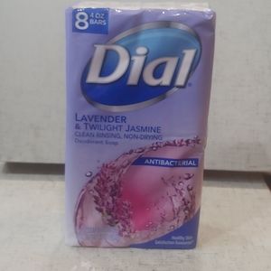 New 8 4oz Dial Lavender & Twilight Jasmine Soap